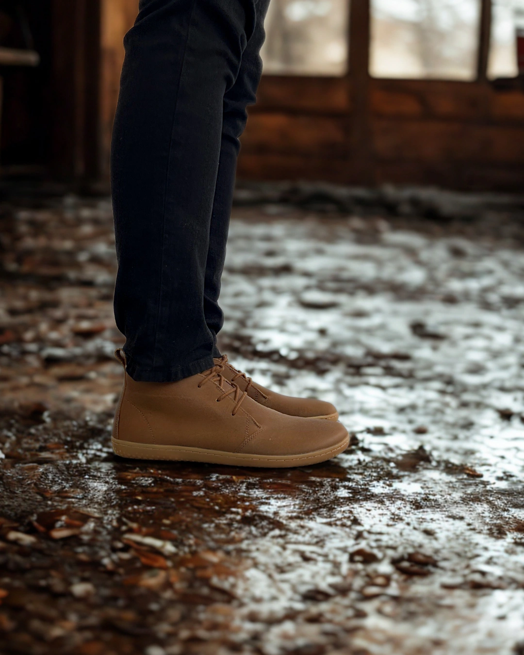 Vivobarefoot Gobi IV barefoot shoes in leather - Men - Widetoes