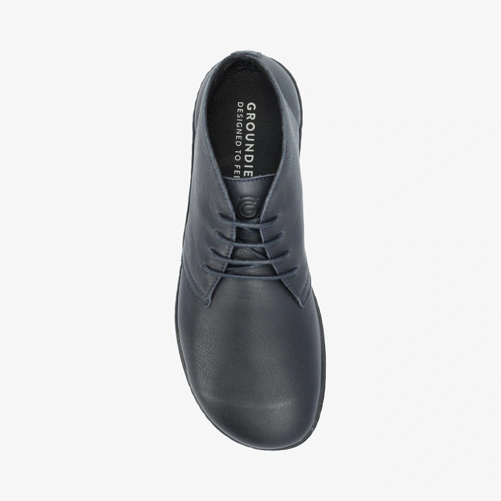 GROUNDIES MILANO ブラックレザー サイズEU44 Groundies Milano barefoot shoes - Men - Widetoes