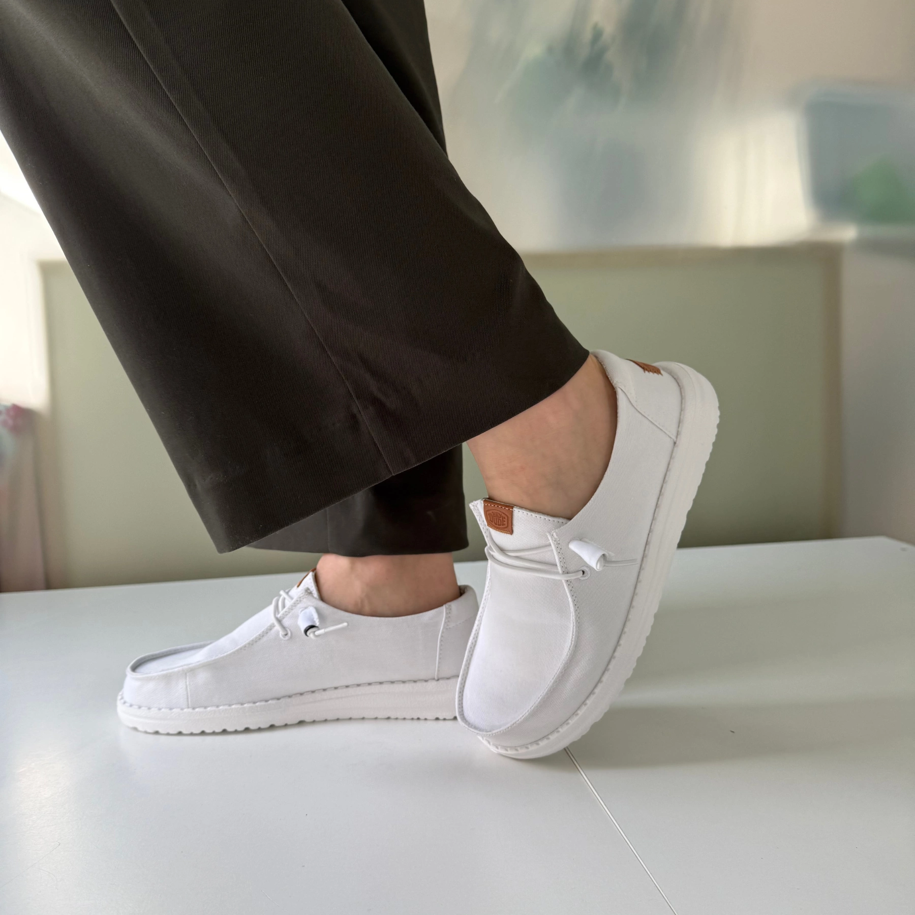 Hey Dude Wendy Canvas slip-on sneakers - Women - Widetoes
