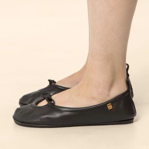 El Naturalista Essence N5821 Soft Bow Ballerina - Dam - Black
