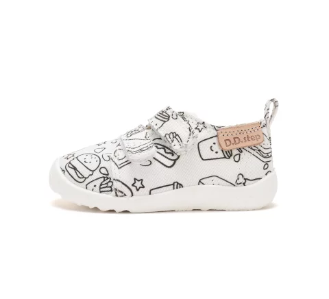 D.D. Step Canvas barfotaskor Little Artist